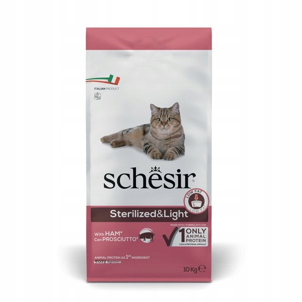 Schesir Sterilované se šunkou 10 kg