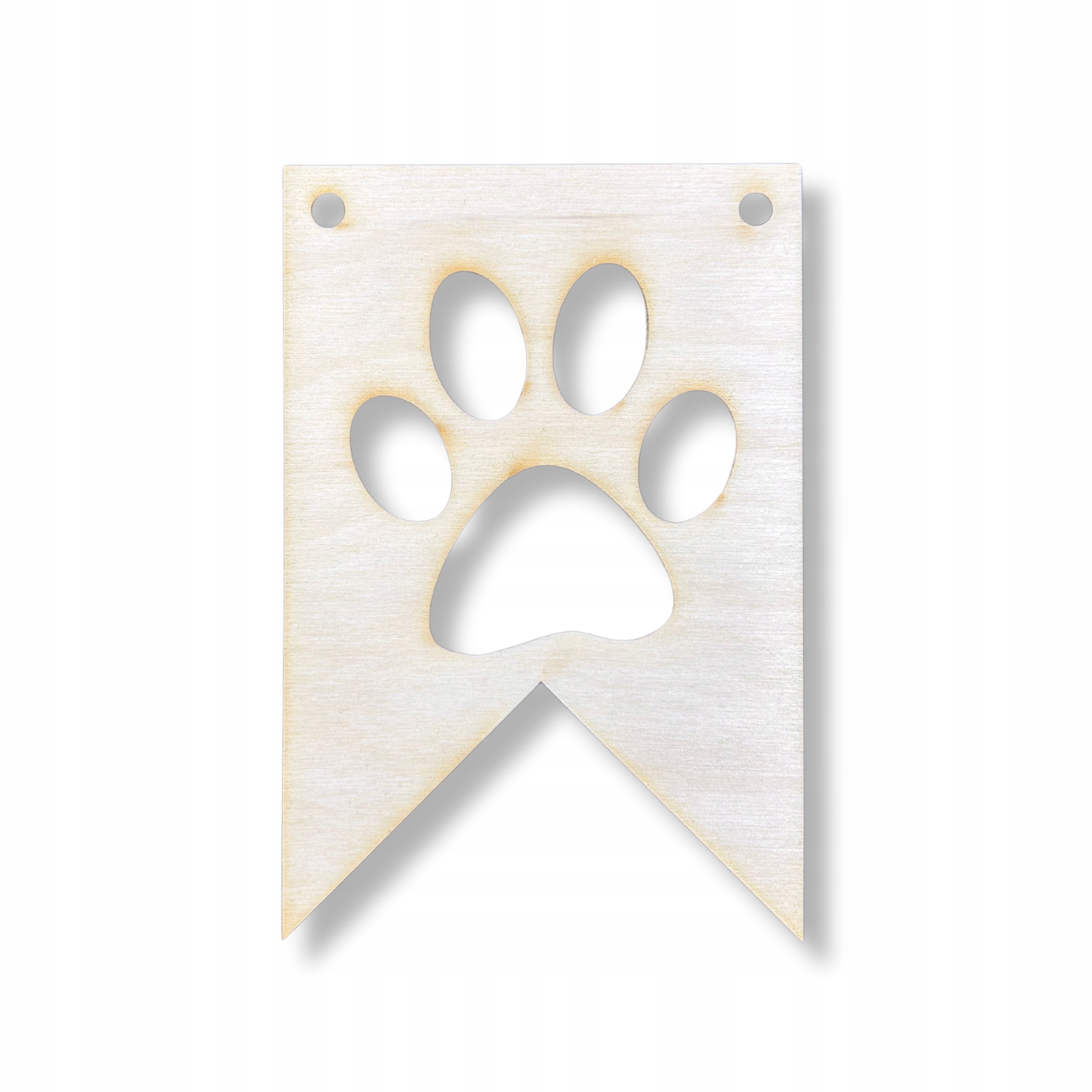 PROPORCZYK DREWNIANY GIRLANDA ZAWIESZKA CHORĄGIEWKA DEKOR ŁAPA ŁAPKA PSA