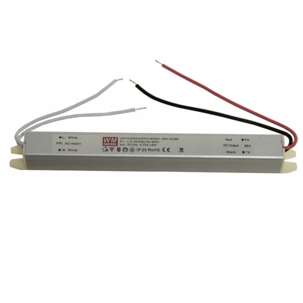 

Zasilacz 24V 18W ultra slim montażowy taśm Led