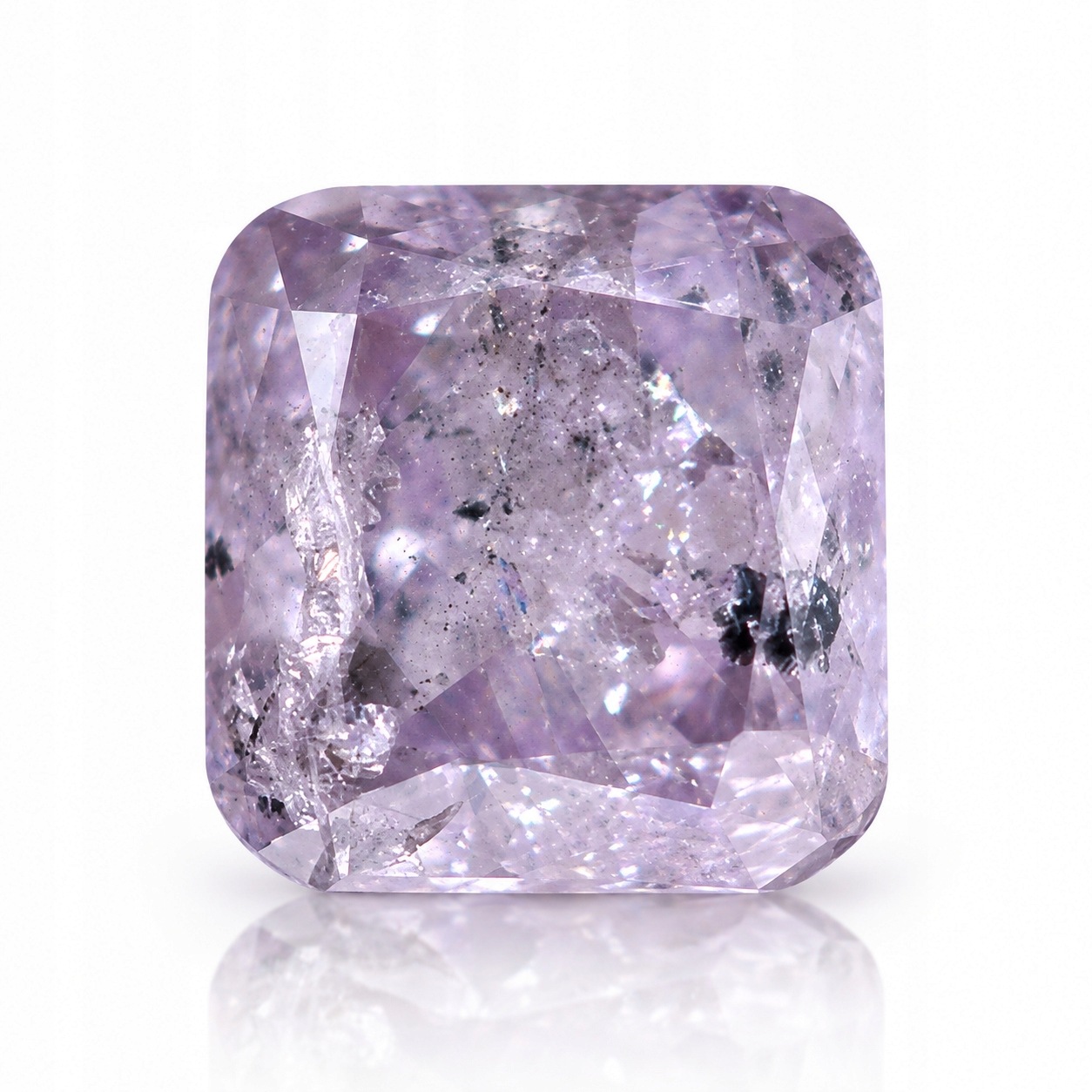 Přírodní diamant 0.29 ct Růžový Cushion I3 certifikát Wbd