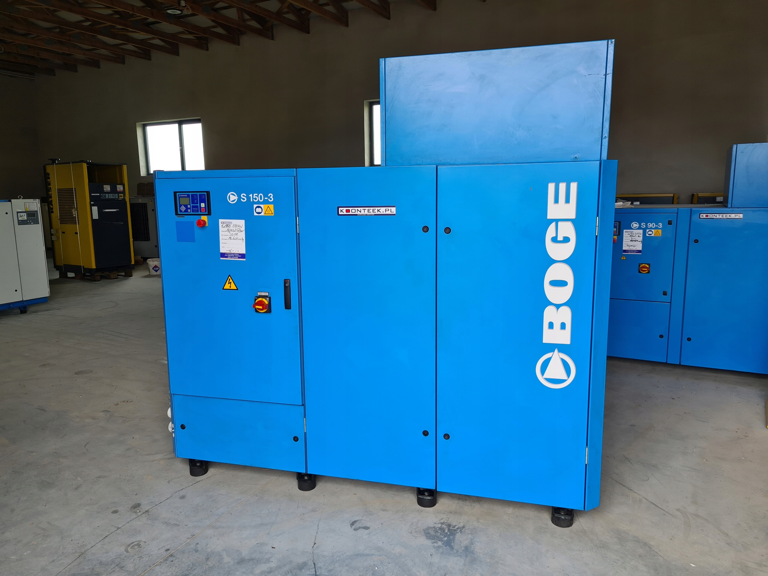 Kompresor śrubowy BOGE S 150-3 110 kW Model S 150-3