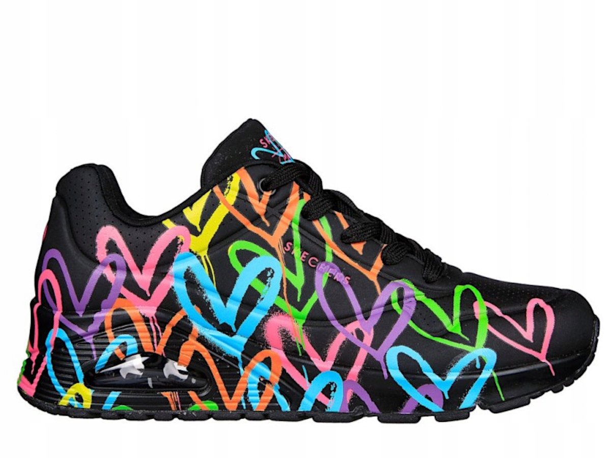Dámské boty Skechers 177981BKMT Uno Highlight Love Černé 37,5