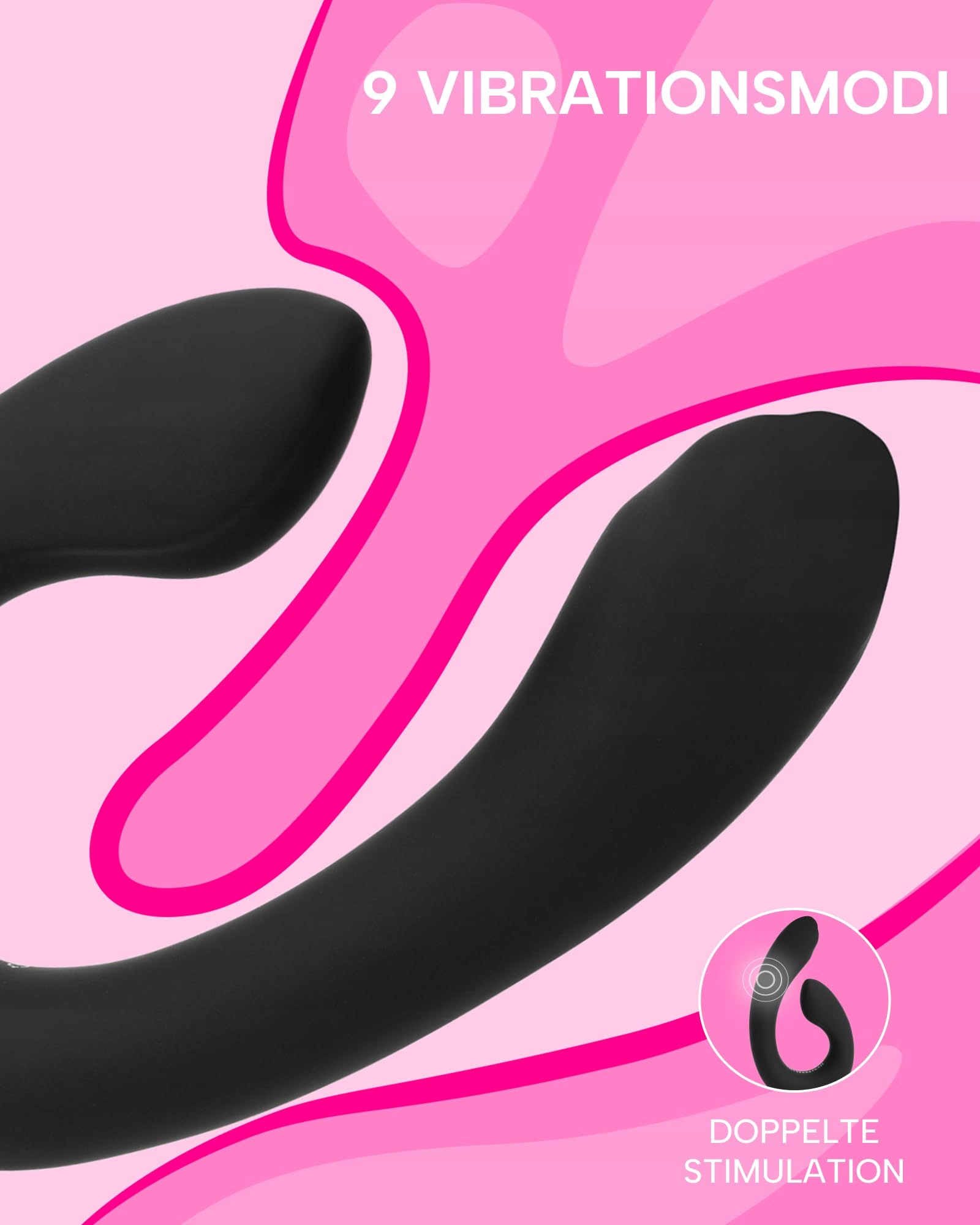 MYSECRETCASE Wibrator Dildo Zestaw dla Kobiet i Mężczyzn, 9 Trybów — miniatura 2