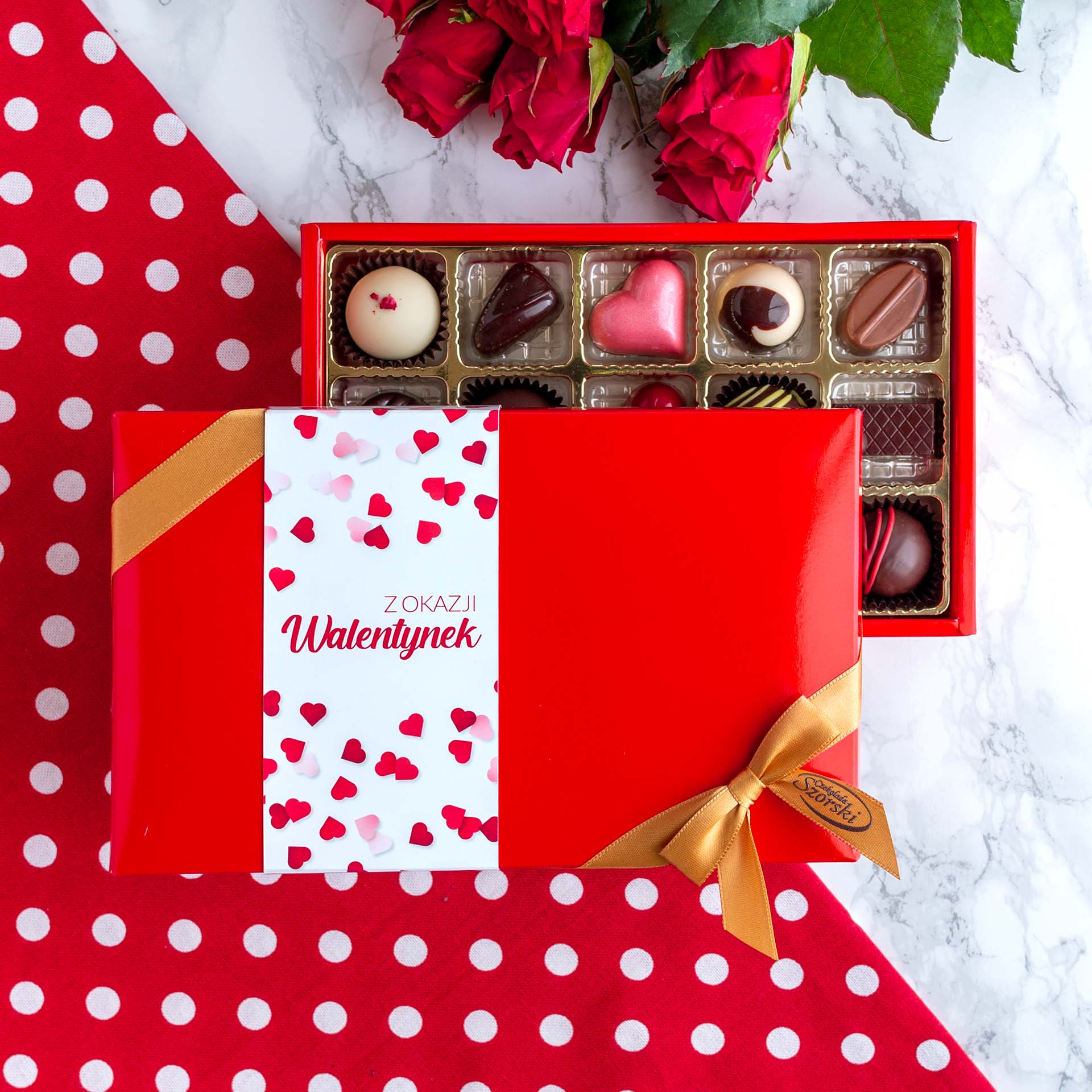 Czekoladki na Walentynki 15 czekoladek