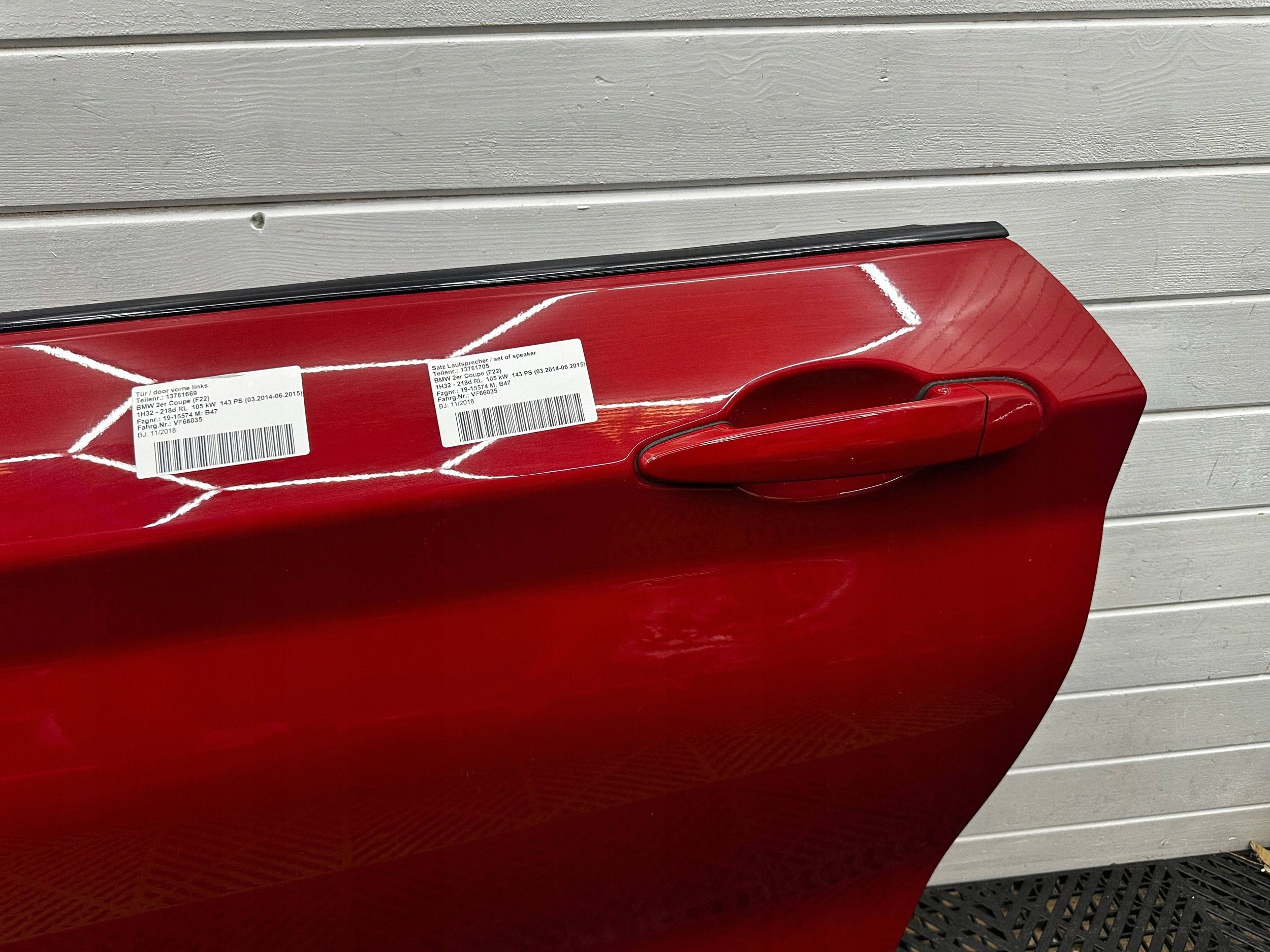 door front front side left BMW 2 F22 F23 complete and window