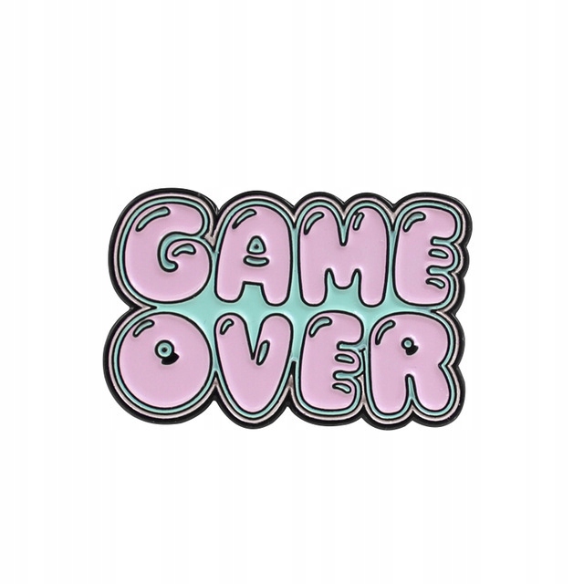 

Pinets przypinka Game Over róż Gra Girl Power