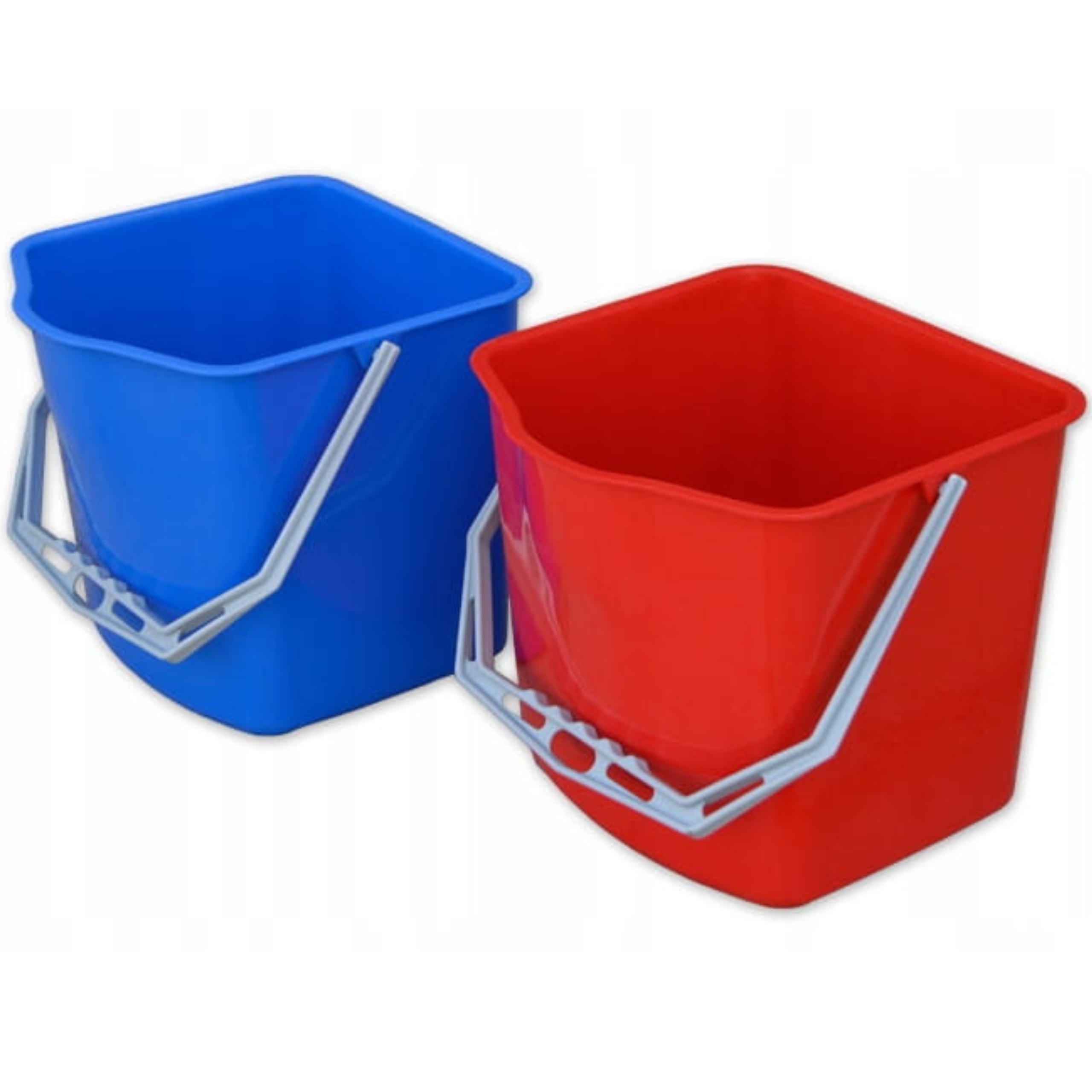 Wózek do sprzątania dwuwiaderkowy stelaż chromowany 2x23L z prasą HIGI24 Liczba wiader 2