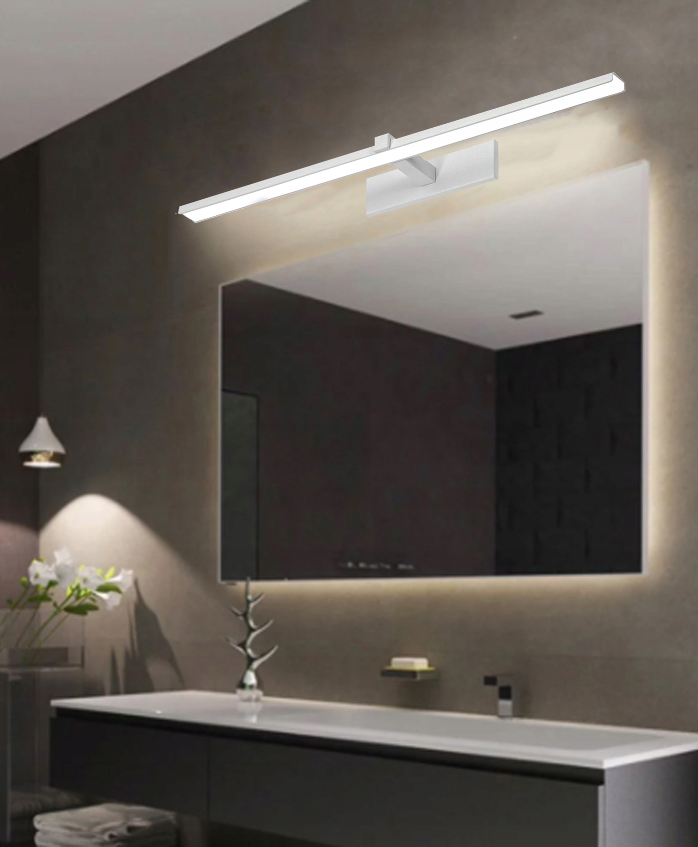 Lampa łazienkowa ścienna LED wodoodporna IP44 hol Liczba punktów światła 1