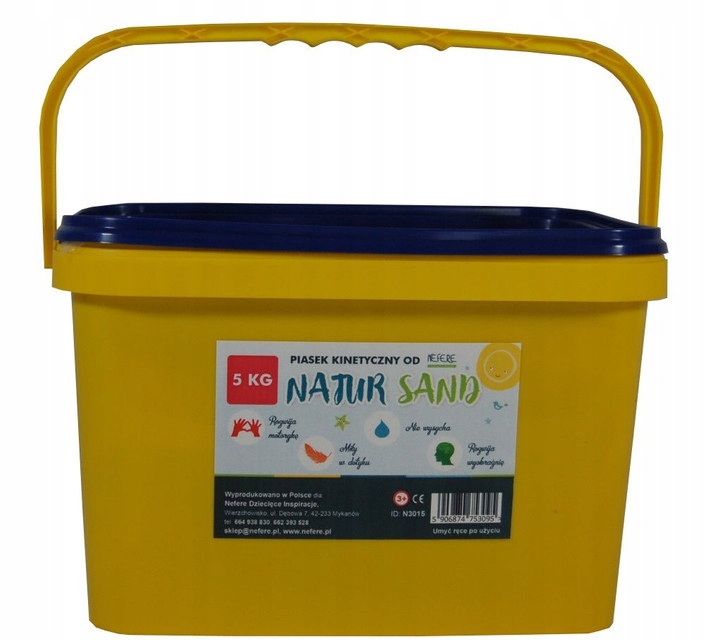 

Piasek kinetyczny 5kg w wiaderku piaskownica