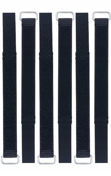 КРЕПКИЕ ЧЕРНЫЕ ЛИПУЧКИ КАБЕЛЬНЫЕ СТЯЖКИ 6 ШТ.