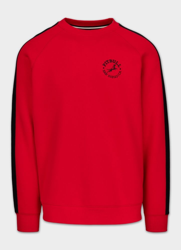 Pánská Mikina Pitbull San Diego Ca malé Logo Silnější Příjemná bez kapuce