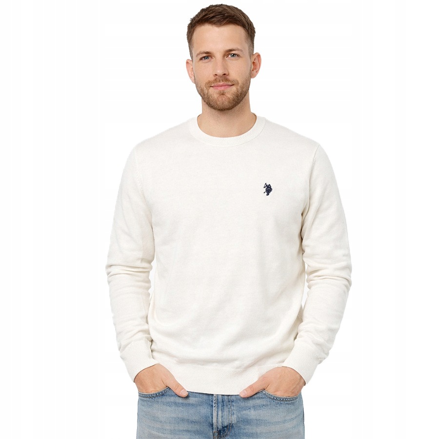 Pánský svetr U.s. Polo Assn. Leon US42 173 001 000062 Bílý S
