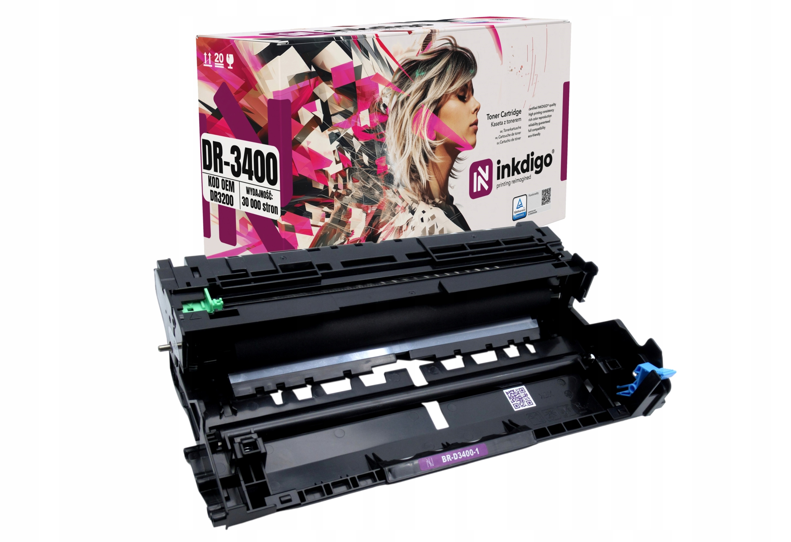 DRUM FOR BROTHER DR-3400 MFC-L5750DW HL-L5100DN Color black