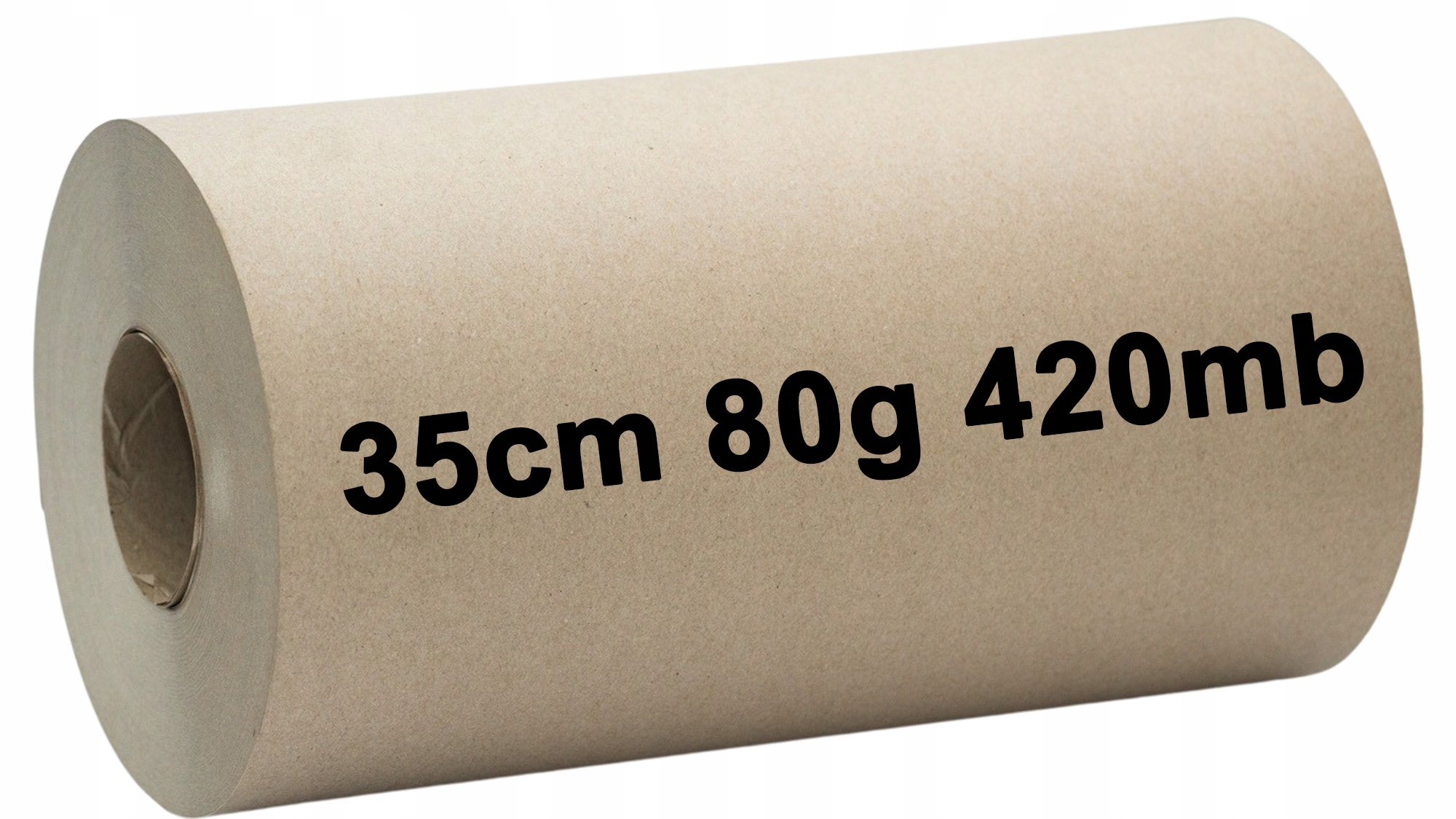 Wypełniacz papierowy do paczek pakowy szary 35cm rolka 12,8kg 80g 420 mb