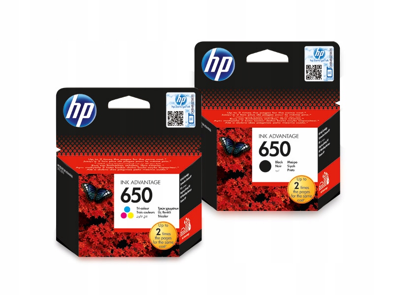 

2x Hp 650 Tusz do Deskjet 1515 2515 2540 2545