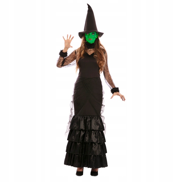Kostým Elegantní Čarodějnice Převlek Halloween S