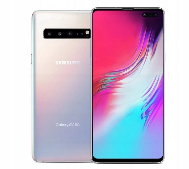 Smartfon Samsung Galaxy S10 8 GB / 256 GB 5G srebrny • Cena