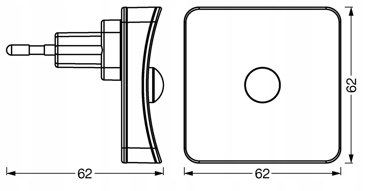 Lampka do kontaktu LED RGB z czujnikiem ruchu Kolor dominujący biały