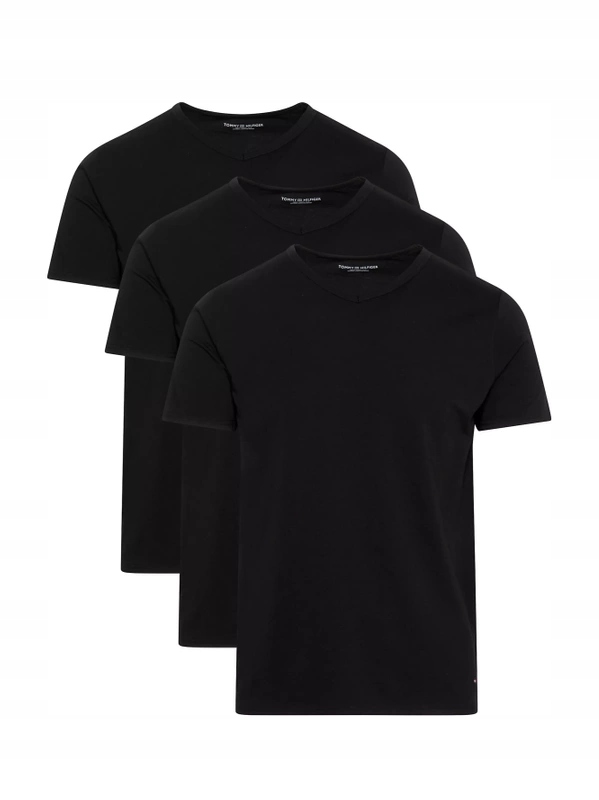 Pánské tričko Tommy Hilfiger 3-pack černé vel. M