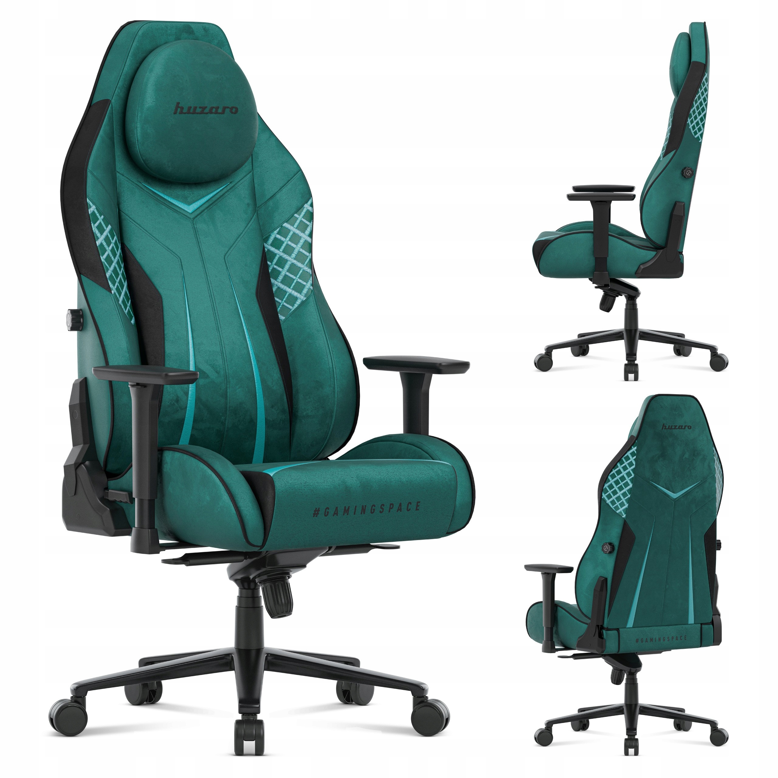 Fotel gamingowy Huzaro Force 8.3 tkanina Green