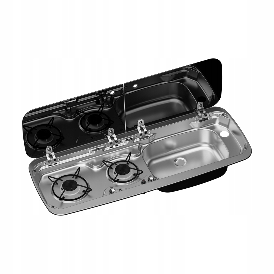 Kuchenka dwupalnikowa ze zlewem 900 x 370 mm Dometic HSG 2370 R do kampera