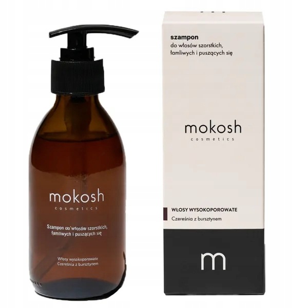 Mokosh, šampon pro hrubé, lámavé a krepaté vlasy, třešeň