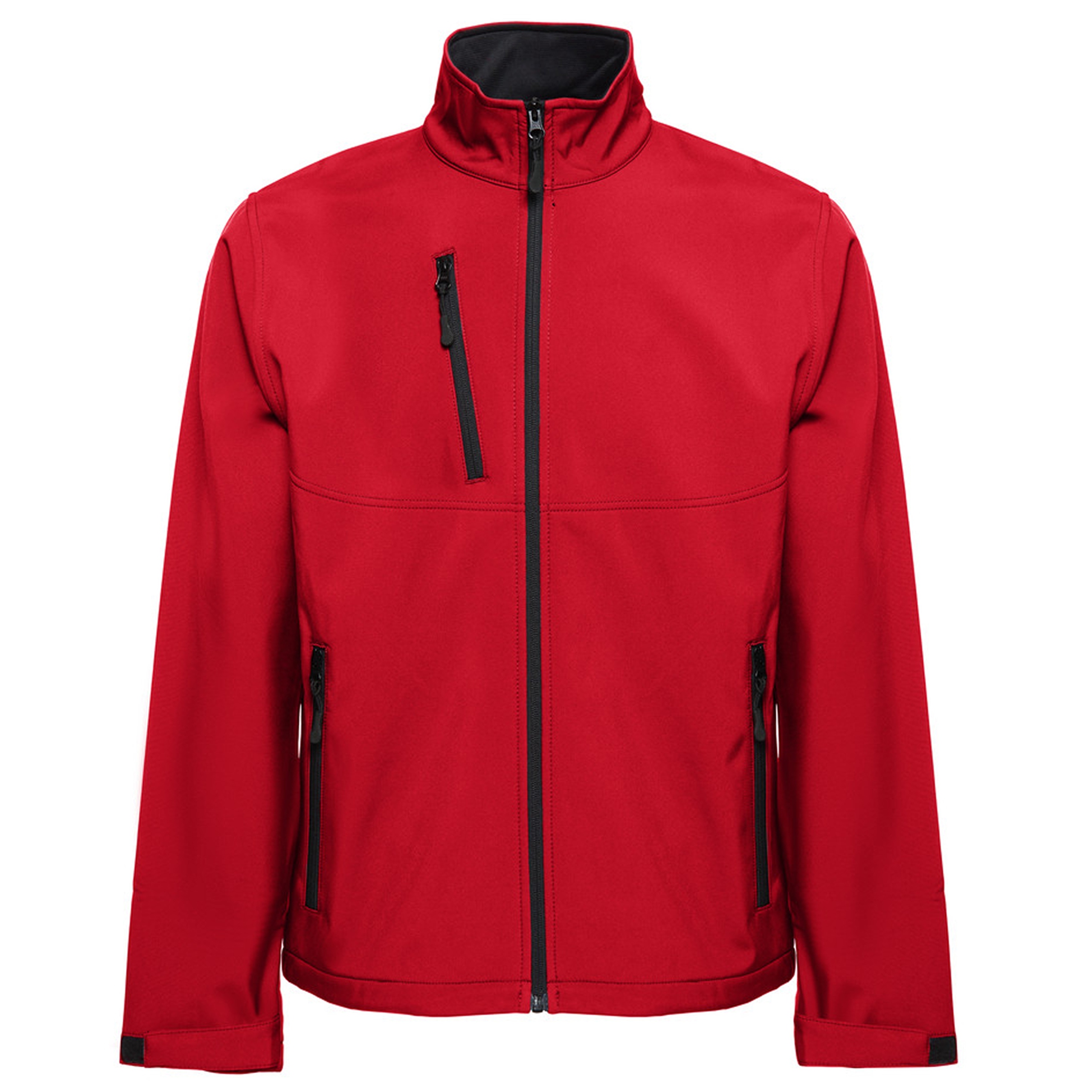 Pánská větruodolná softshellová bunda bez kapuce červená M