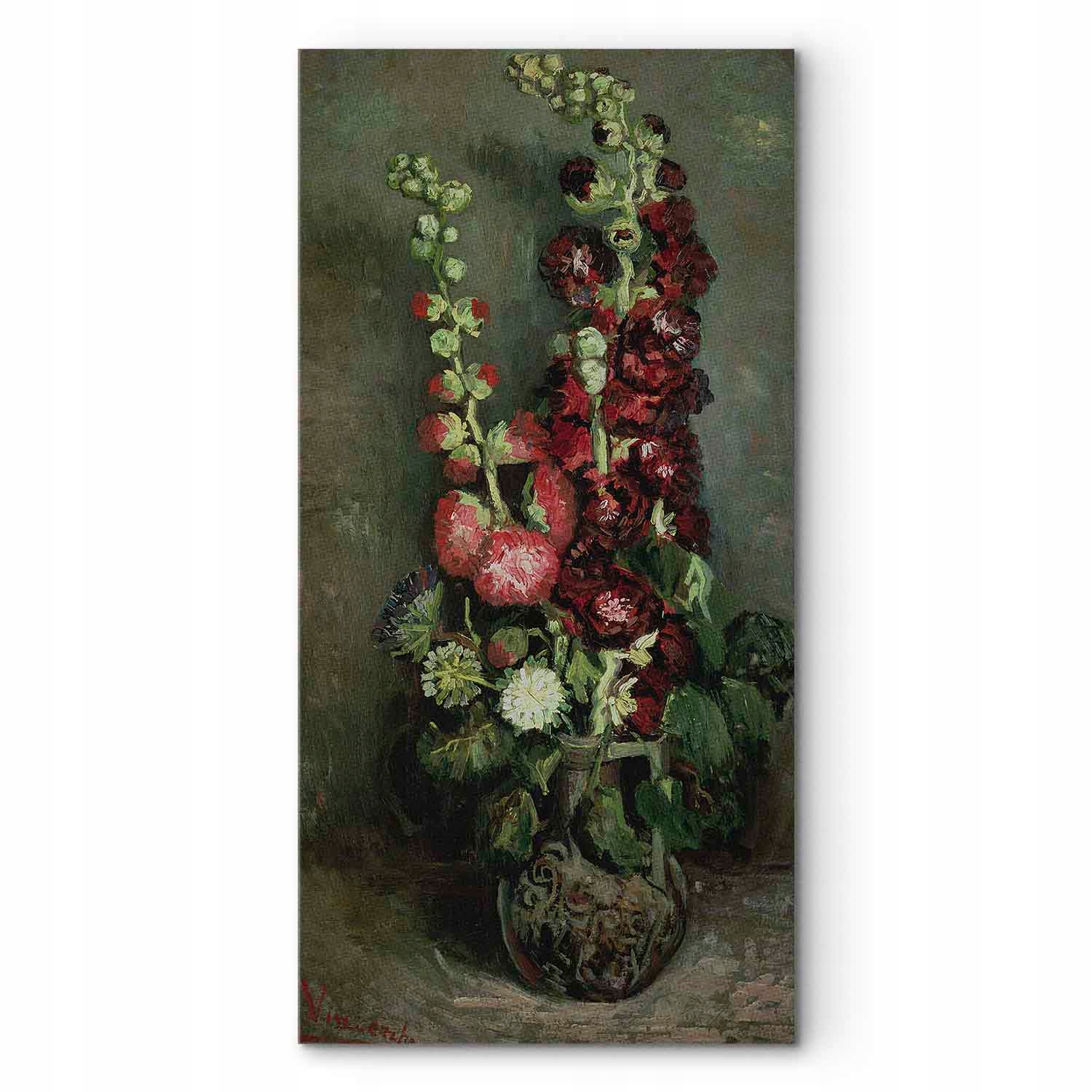 Obraz na plátně canvas Vincent Van Gogh Váza s malbami Květiny 60x120 cm