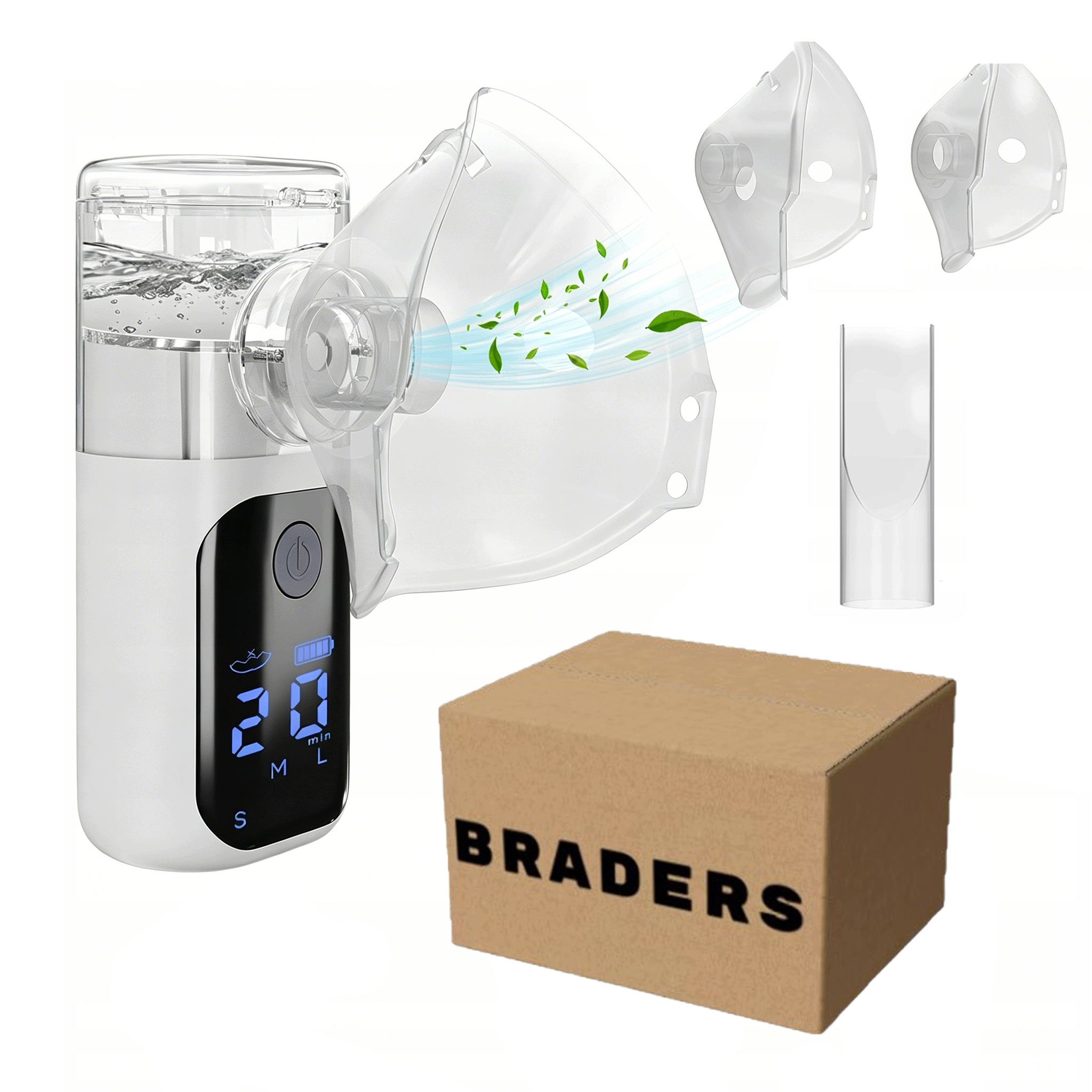 Inhalator mesh LCD – akumulatorowy nebulizator dla dzieci i dorosłych cichy