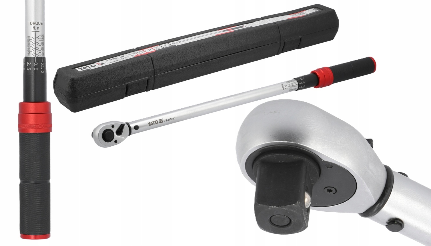 Momentový Kľúč 3/4" 100-500Nm 585-605mm Yato YT-07680