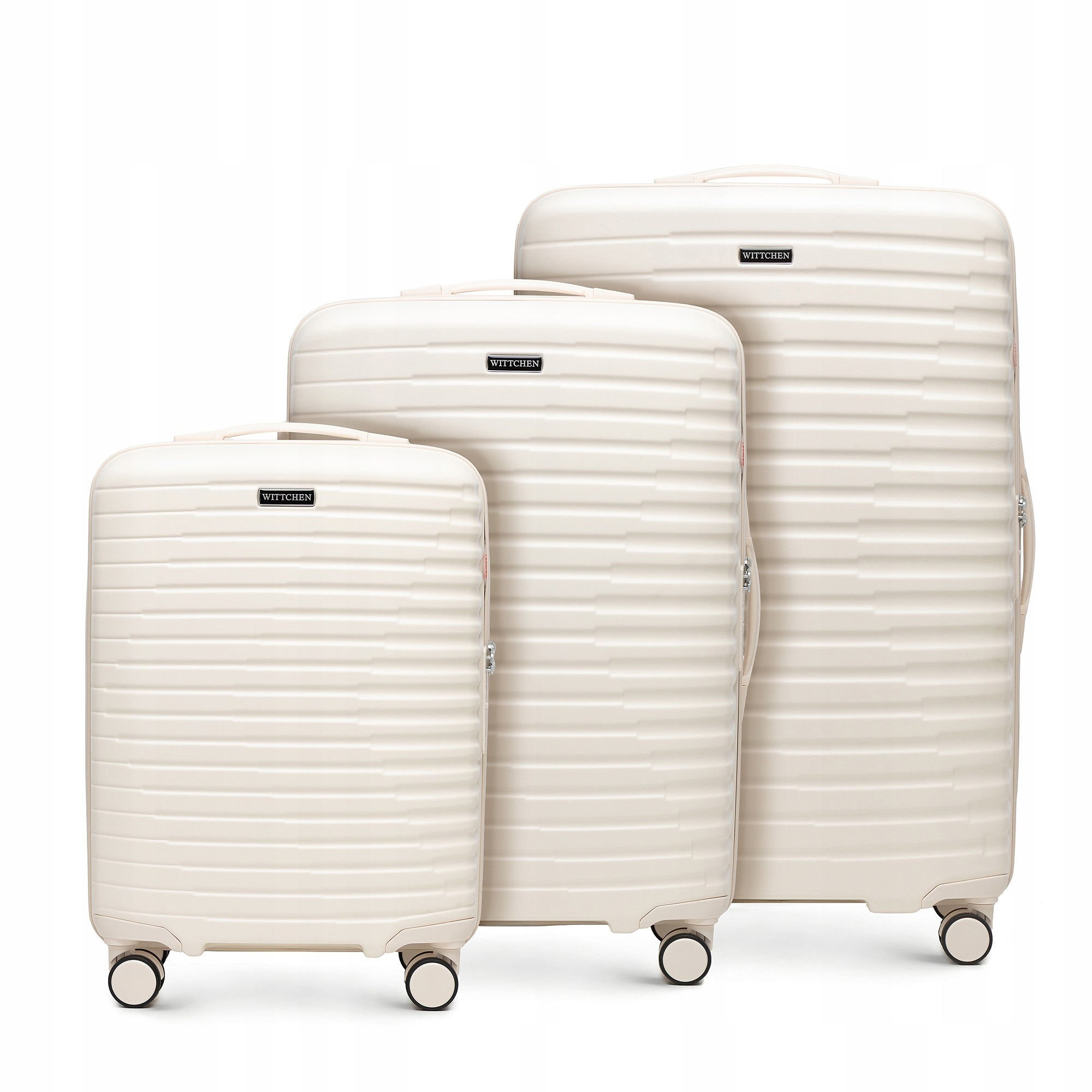 Zestaw Walizek Wittchen 56-3P-61S-88 Biały Alabaster Polikarbon 3CZĘŚCI