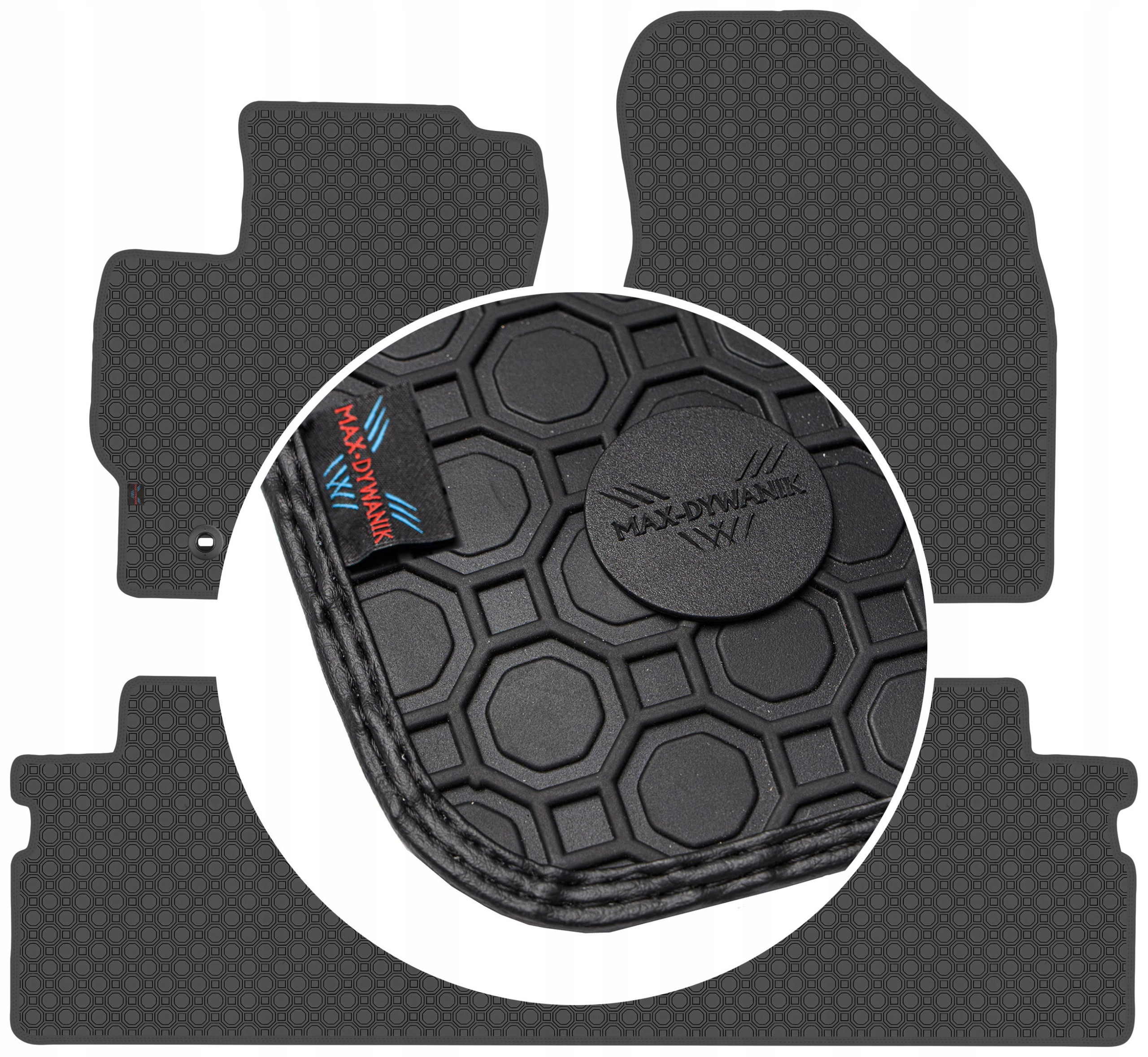 Toyota Verso 5os 2009-2018 Koberce Čierne