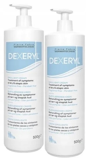 Dexeryl 500 ml krem emolientowy do suchej skóry zestaw 2x
