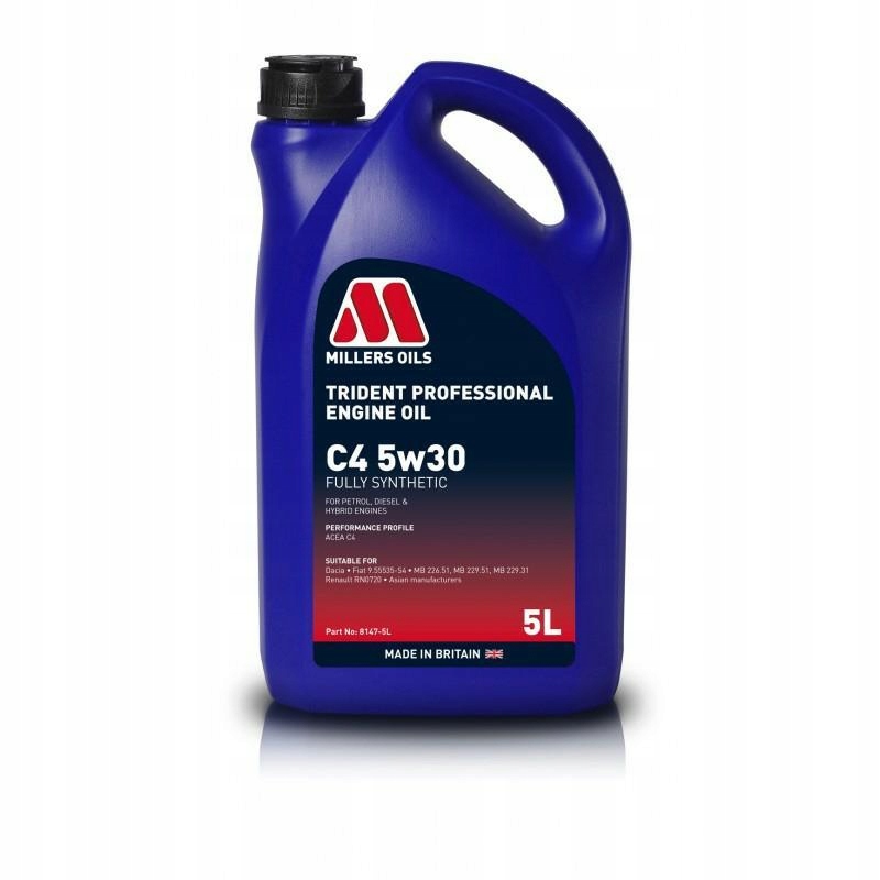 

Millers Oils Trident Professional C4 5w30 5L 8147