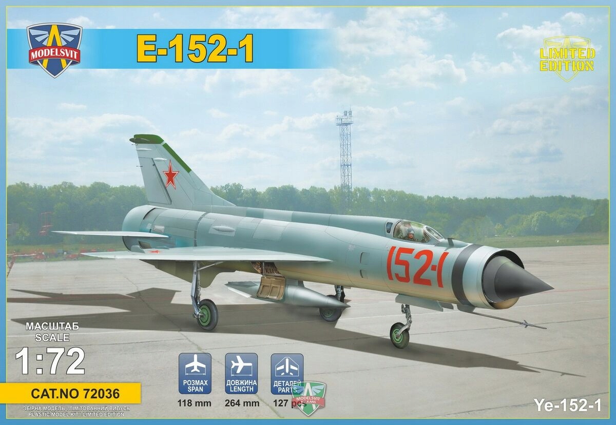Model plastový E-152-1 ModelSvit 72036 měřítko 1/72