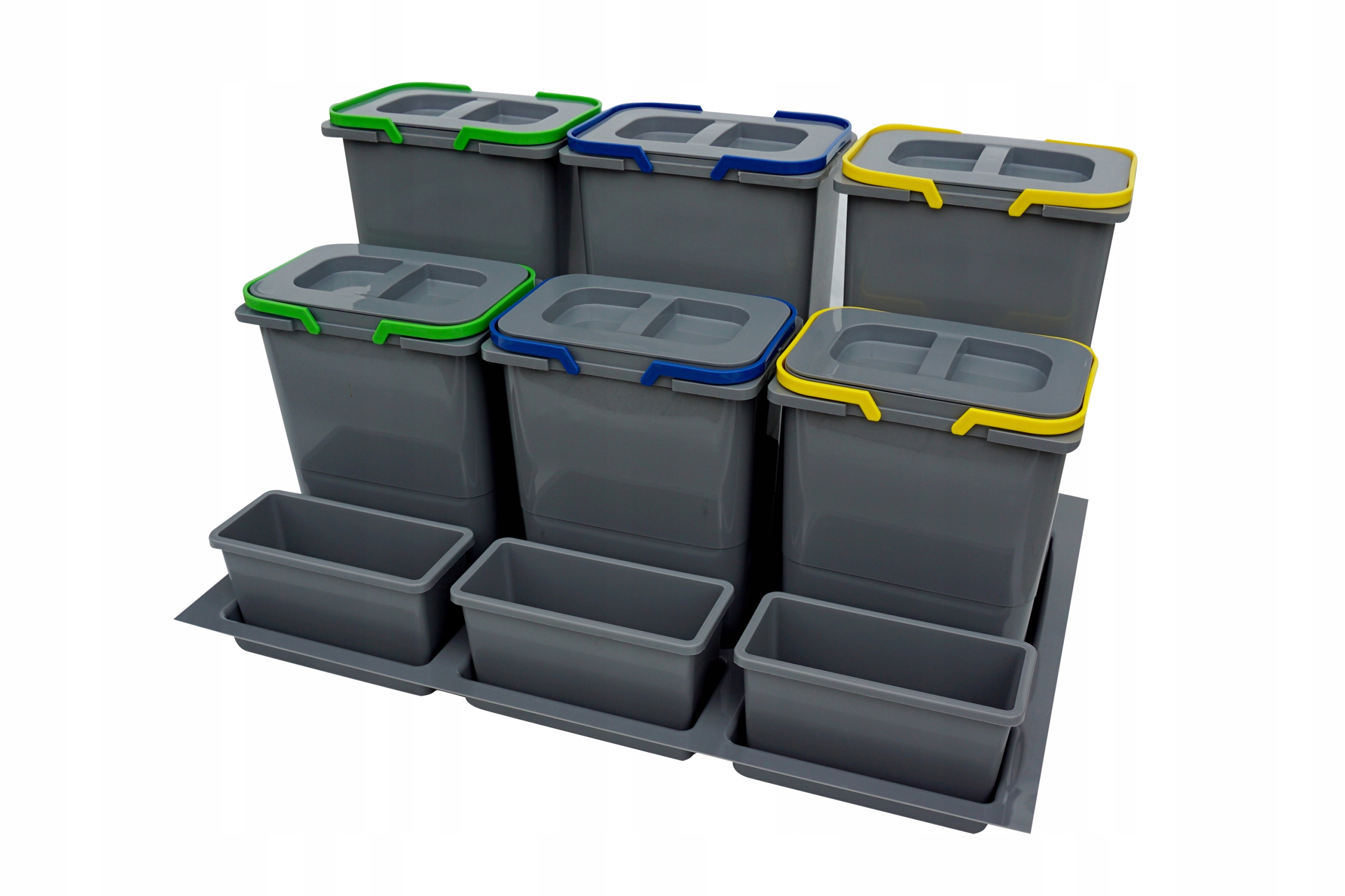 

Sortownik kosz na śmieci odpady 80 3x7l 3x9l H40cm