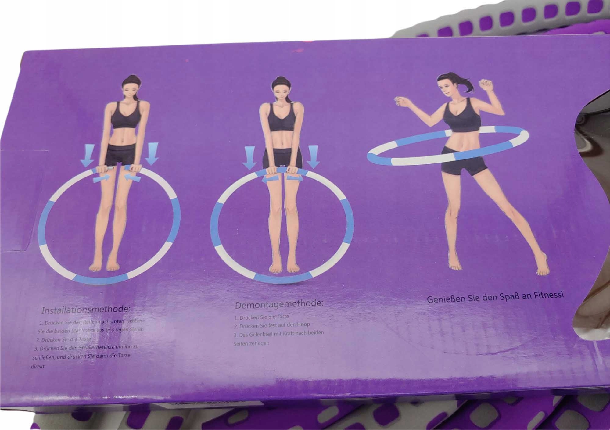 HULA HOOP Ø88cm SKŁADANE MOCNE FITNESS ODCHUDZANIE Rodzaj inne