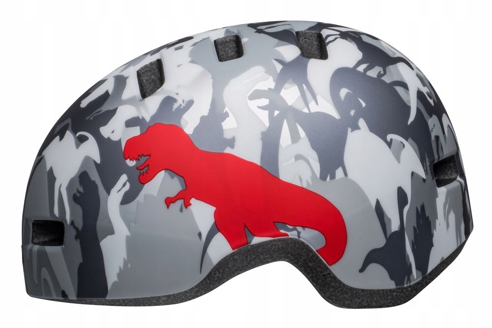 Dětská přilba Bell LIL Ripper matte gray silver camosaurus