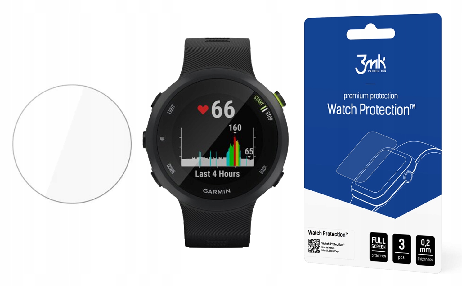 3mk Flexibleglass Watch Sklo pro Garmin Forerunner 45