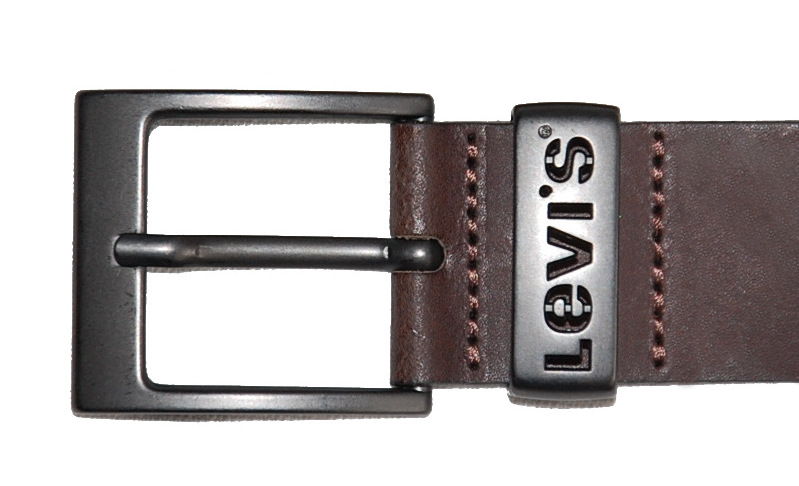 Levis Pásek pánský Hnědý, délka 135 cm, velikost 120 cm