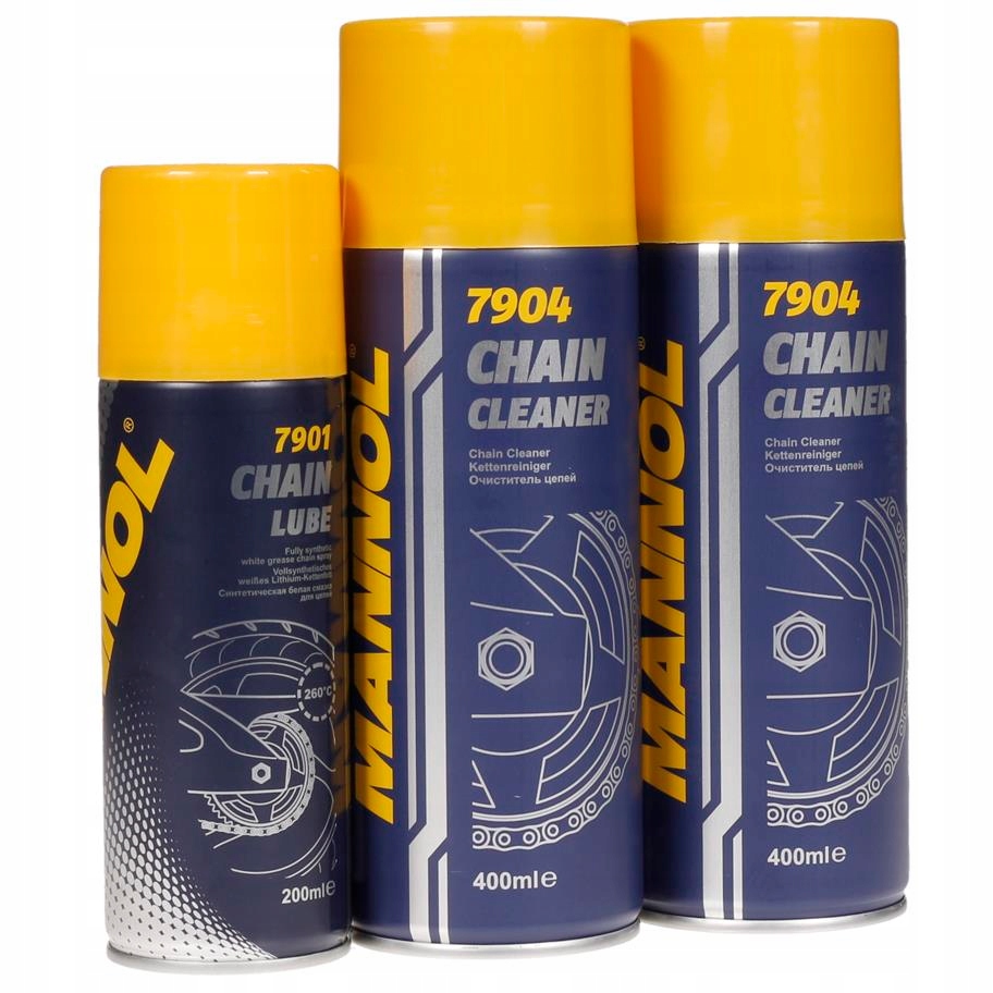 Zestaw do Łańcucha Mannol Smar 2xCleaner