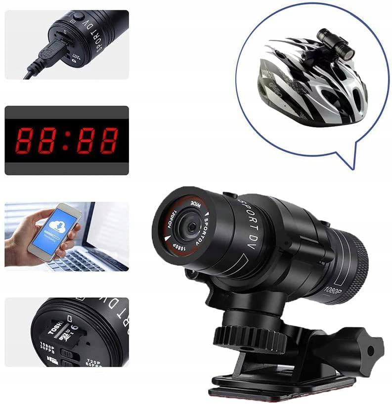 Kompaktní Kamera Na Motorku, Voděodolná Sportovní Videokamera 1080P Hd