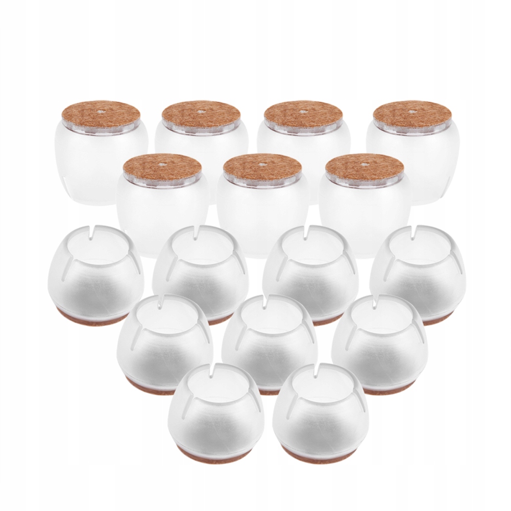 16X NAKŁADKI PODKŁADKI OCHRONNE NA NÓŻKI KRZESŁA Długość 1.2-1.6 cm