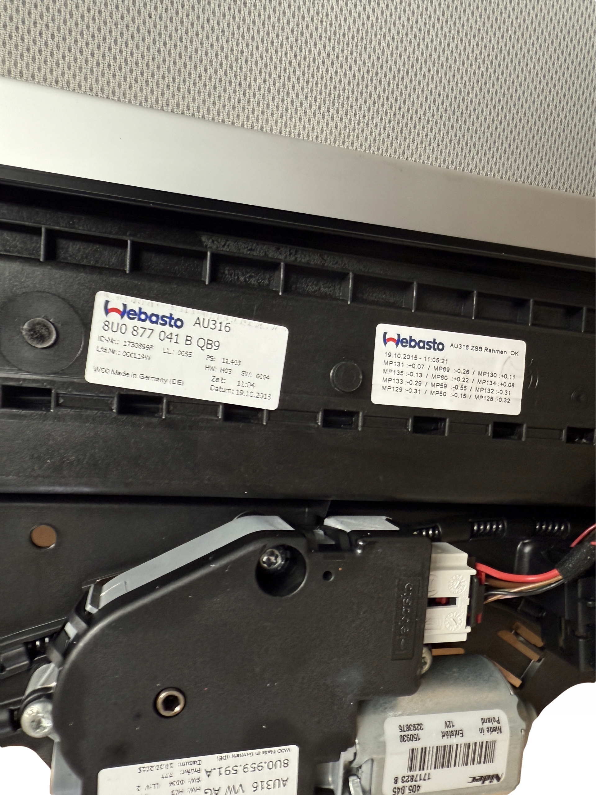 AUDI Q3 8U PANORAMA Schiebedach 8U0877041B