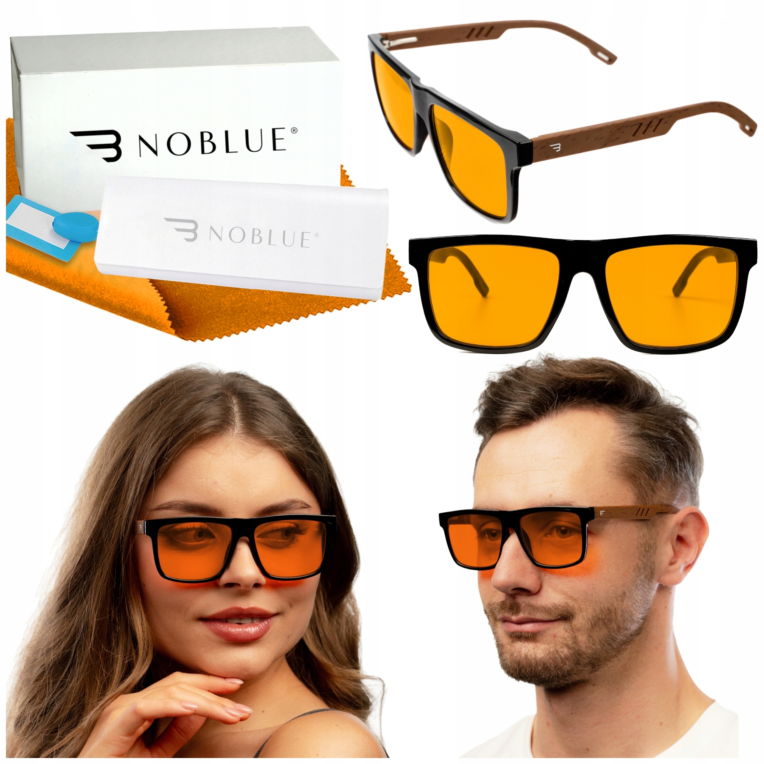 OKULARY BLOKUJĄCE NIEBIESKIE ŚWIATŁO ZERÓWKI DO KOMPUTERA LEPSZY SEN I NOC