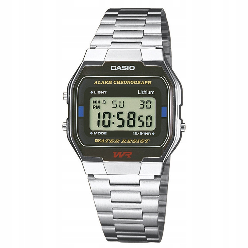 Casio Vintage A163WA-1QES stříbrný náramek