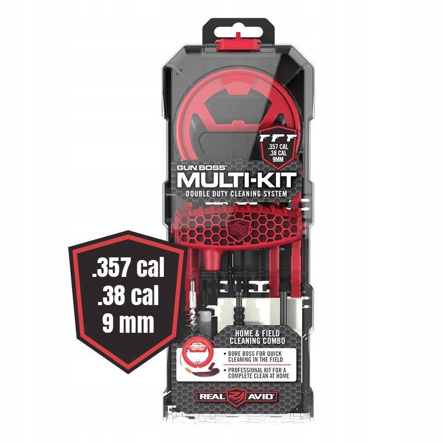 Real Avid Čisticí sada na zbraně Boss Multi-Kit .357/.38/9 mm