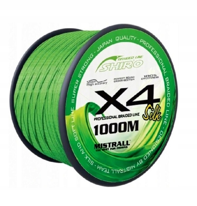 Plecionka Mistrall Shiro 0,19mm/16,50kg X4 1000m