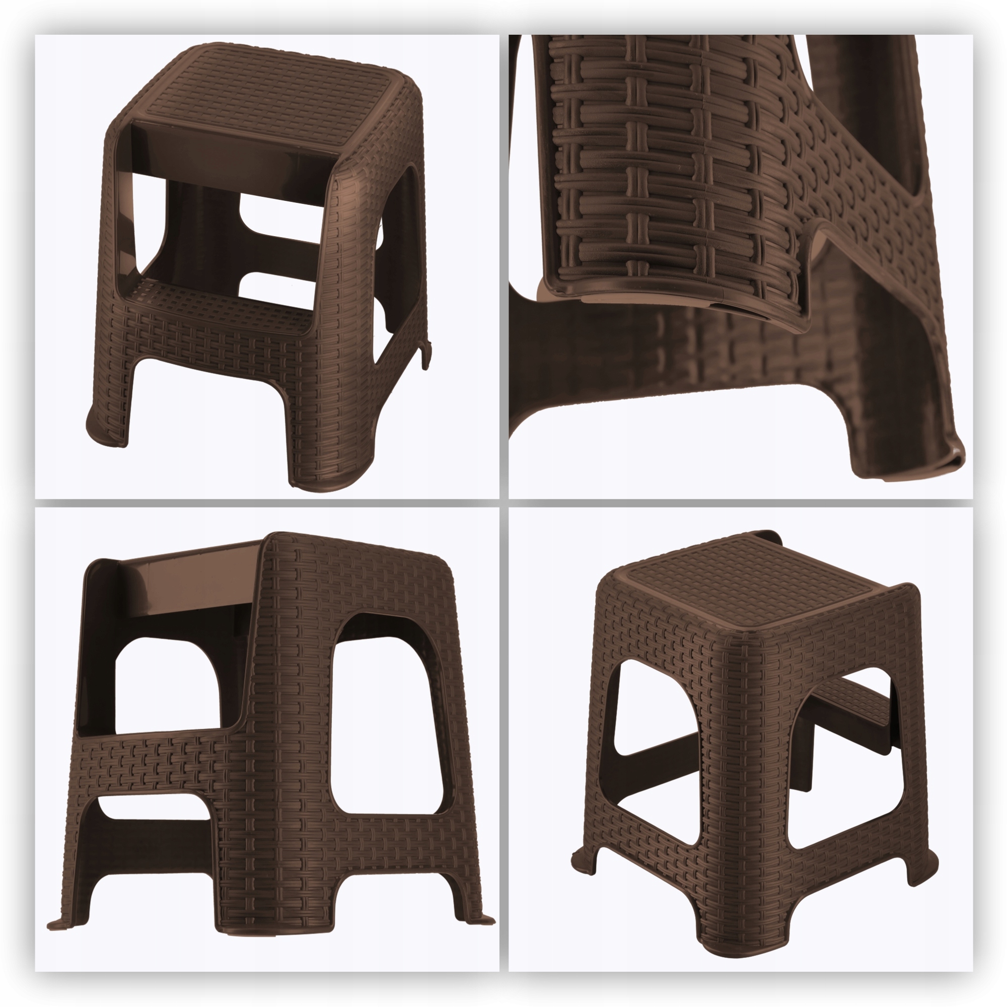 TABORET STOŁEK KUCHENNY DRABINKA SOLIDNY ANTYPOŚLIZGOWY ZE SCHODKIEM 160kg Marka Kadax