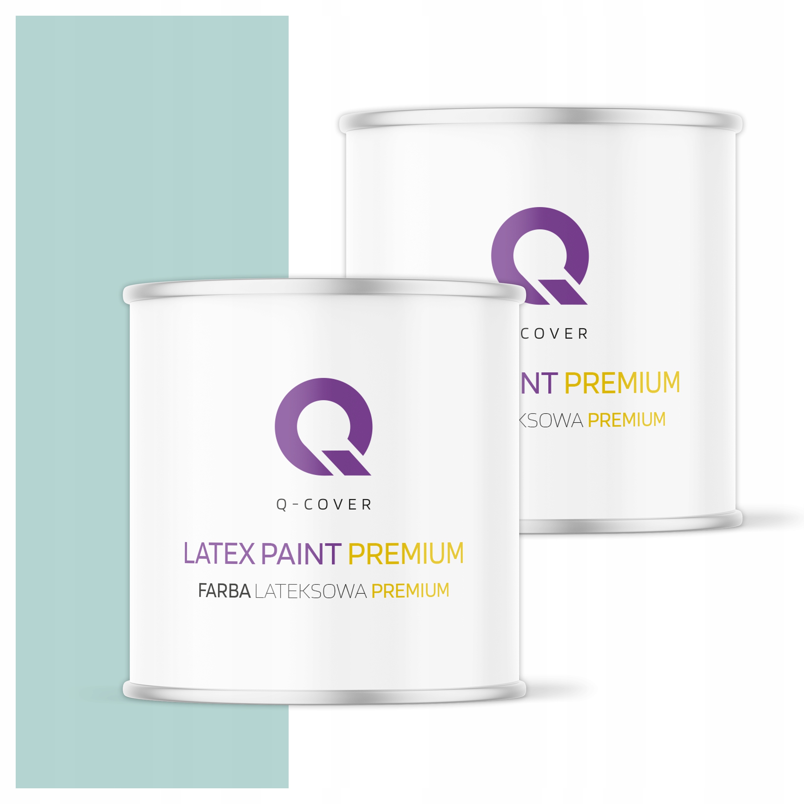 Farba odolná voči škvrnám Umývateľná na steny stropov 2L Hlboká matná mätová svetlá